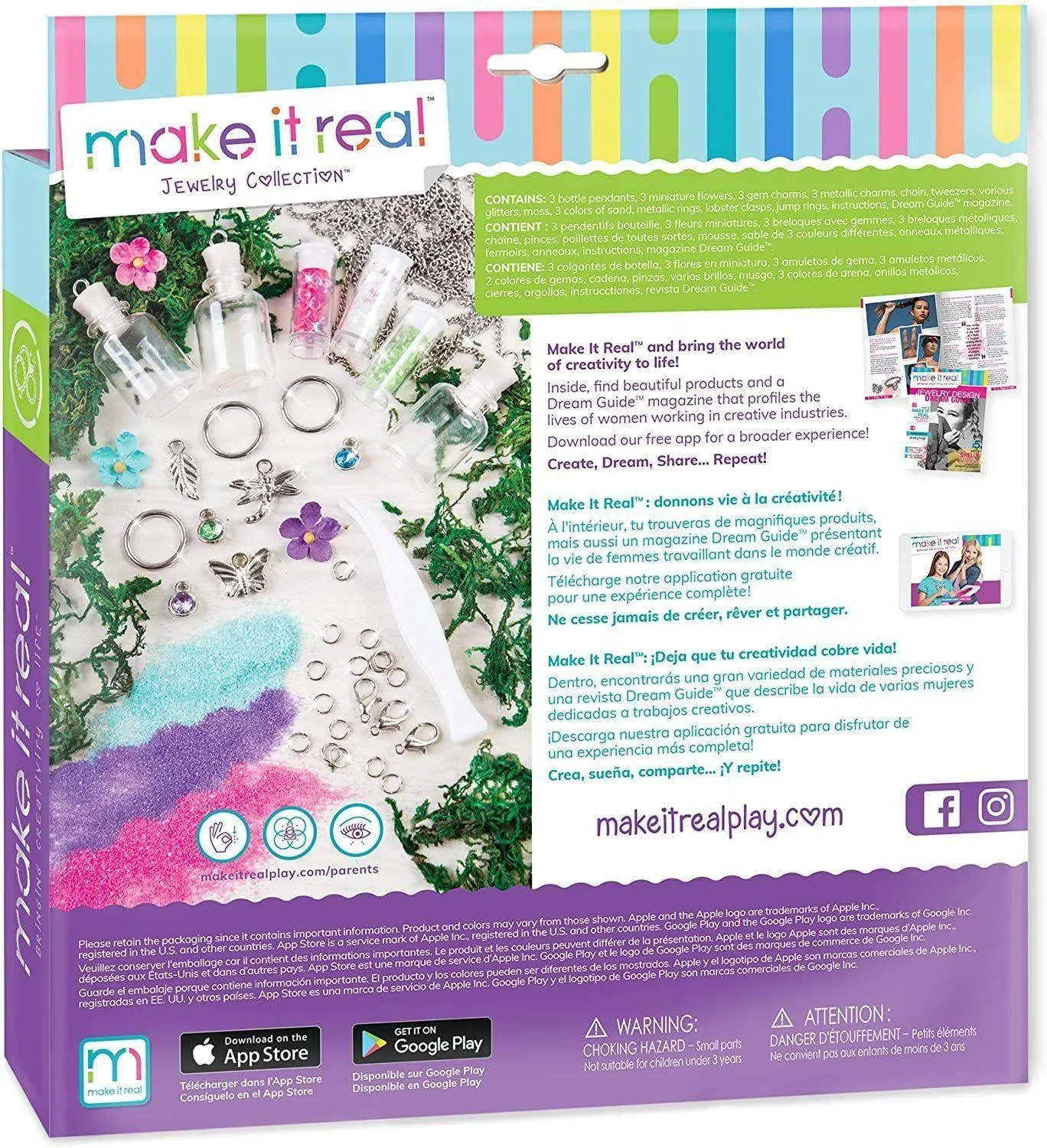 Make It Real 1305 - DIY Terrarium Jewellery Pendant Making Kit