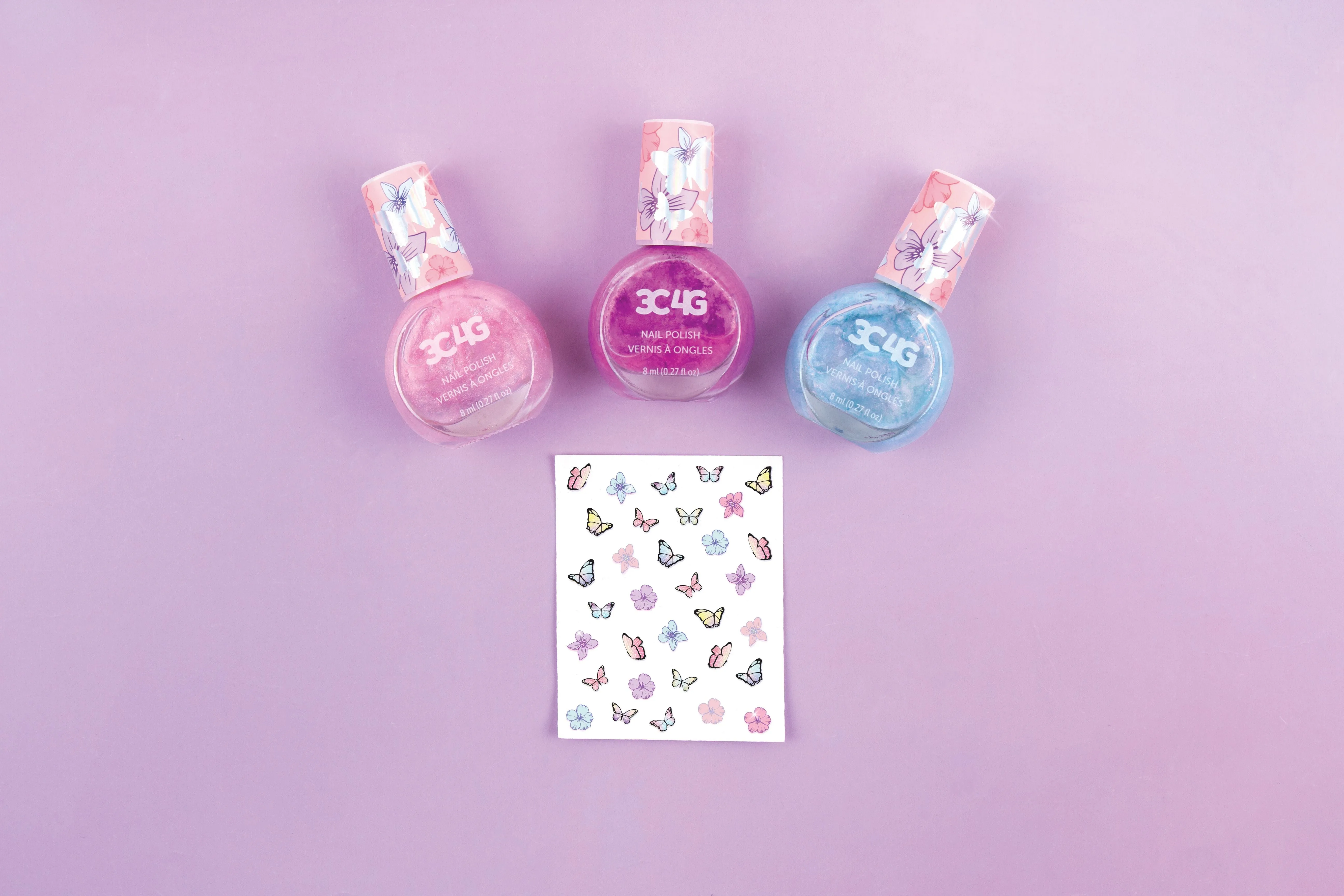Make It Real Three Cheers For Girls Butterfly Nail Polish Trio Pack
