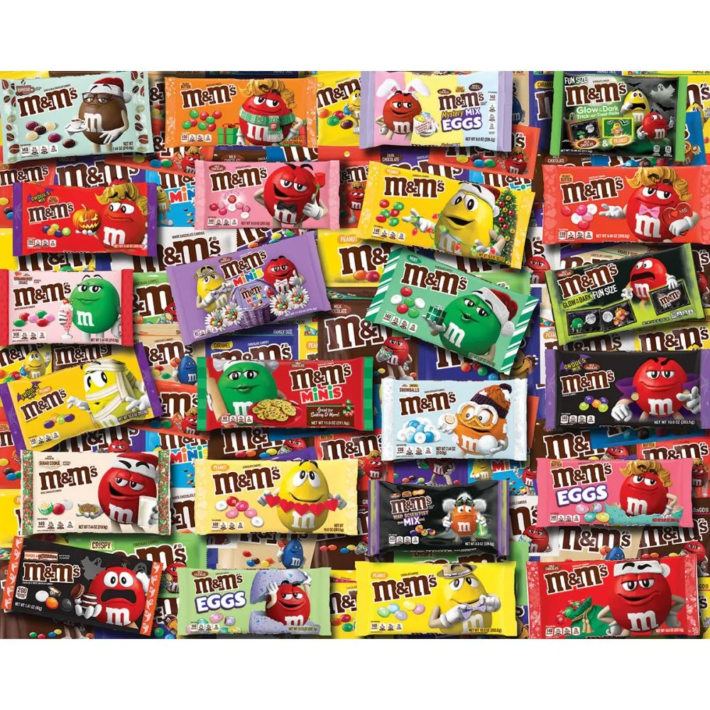 M&Ms Collage Art Jigsaw Puzzle - 1000 pc