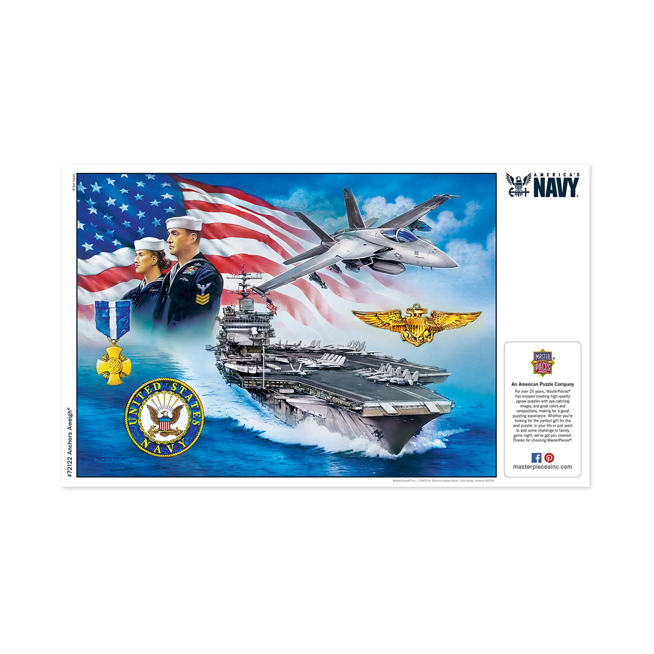 MasterPieces America's Navy - Anchors Aweigh Jigsaw Puzzle - 1000 pc