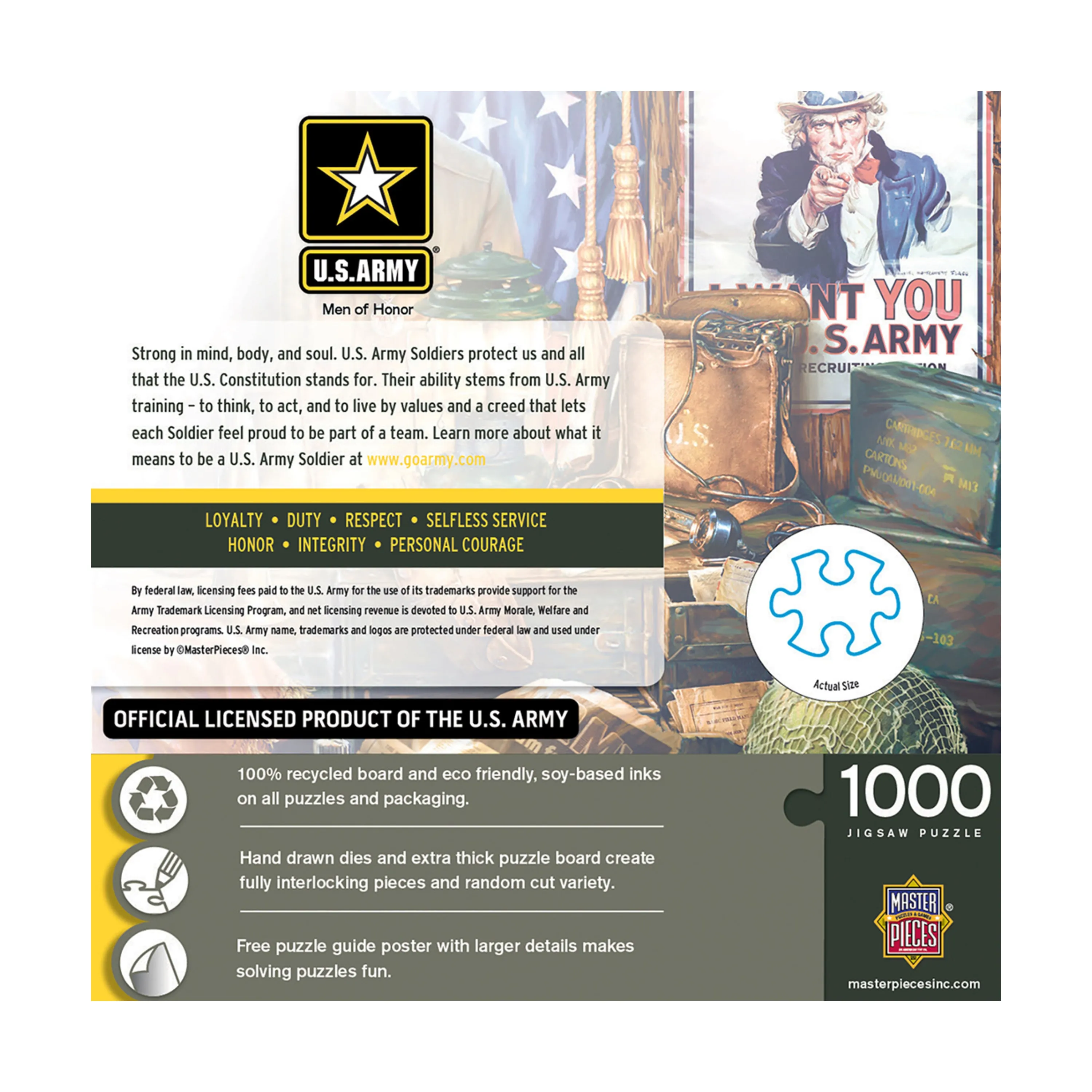 MasterPieces Hometown Heroes Men of Honor Jigsaw Puzzle - 1000 pc