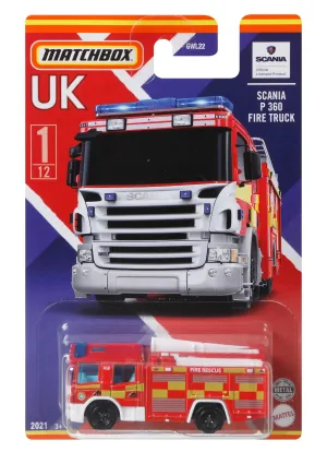 Matchbox Best Of Britain Vehicle 1/12 Scania P 360 Fire Truck