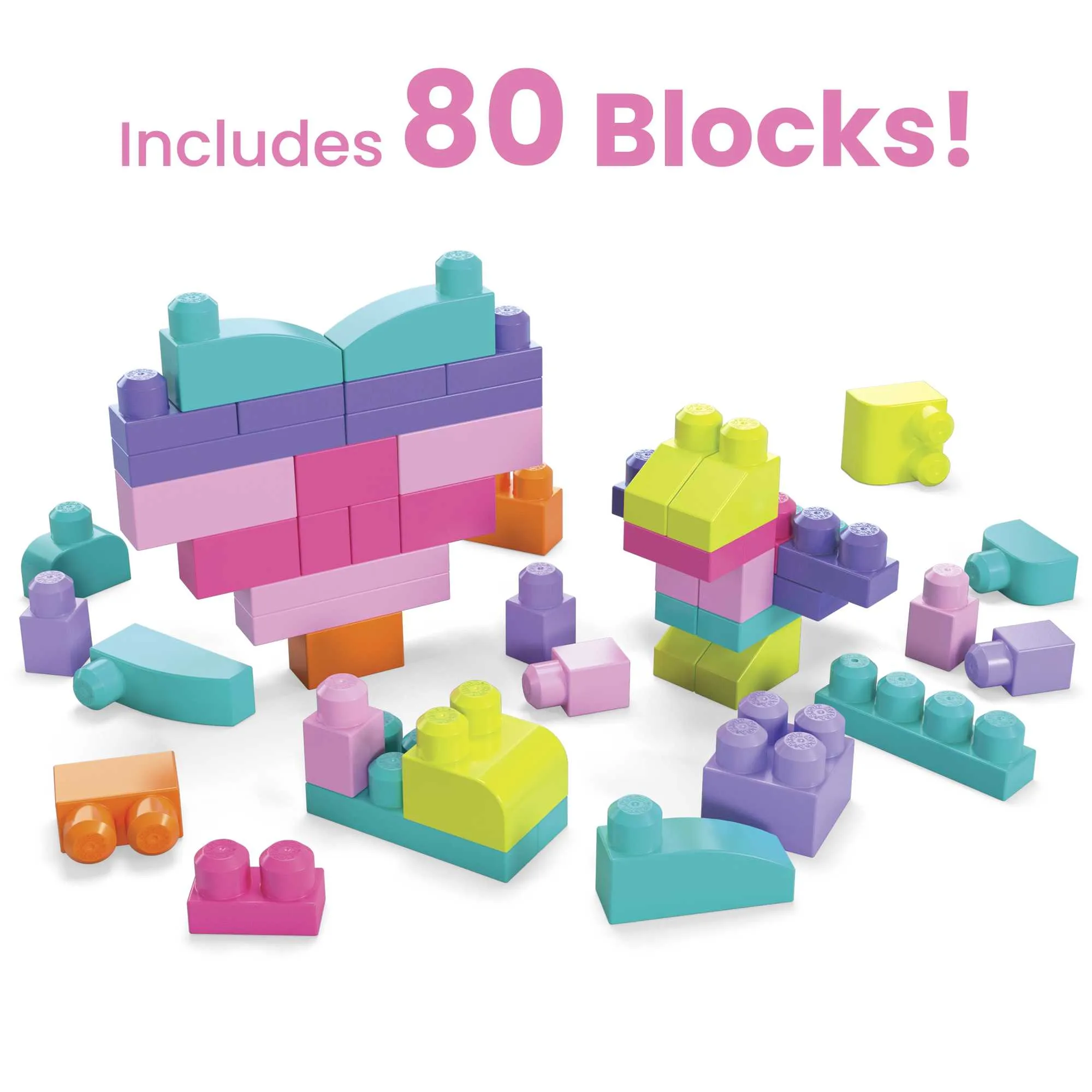 MEGA Bloks First Builders Big Building Bag Pink