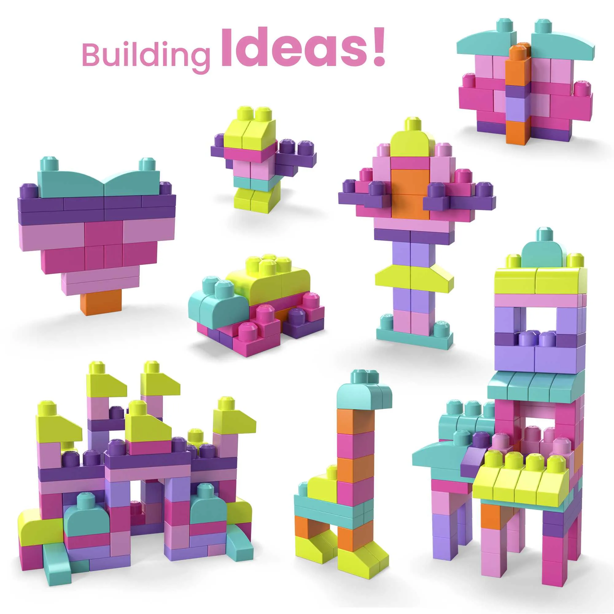 MEGA Bloks First Builders Big Building Bag Pink