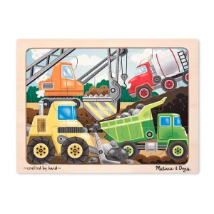 Melissa & Doug Fresh Start Construction Site 12 Piece Wooden Jigsaw Puzzle