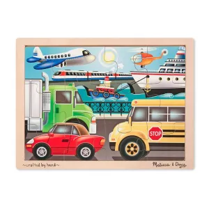 Melissa & Doug Fresh Start On The Go 12 Piece Wooden Jigsaw Puzzle