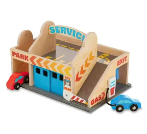 Melissa & Doug Service Station Parking Garage