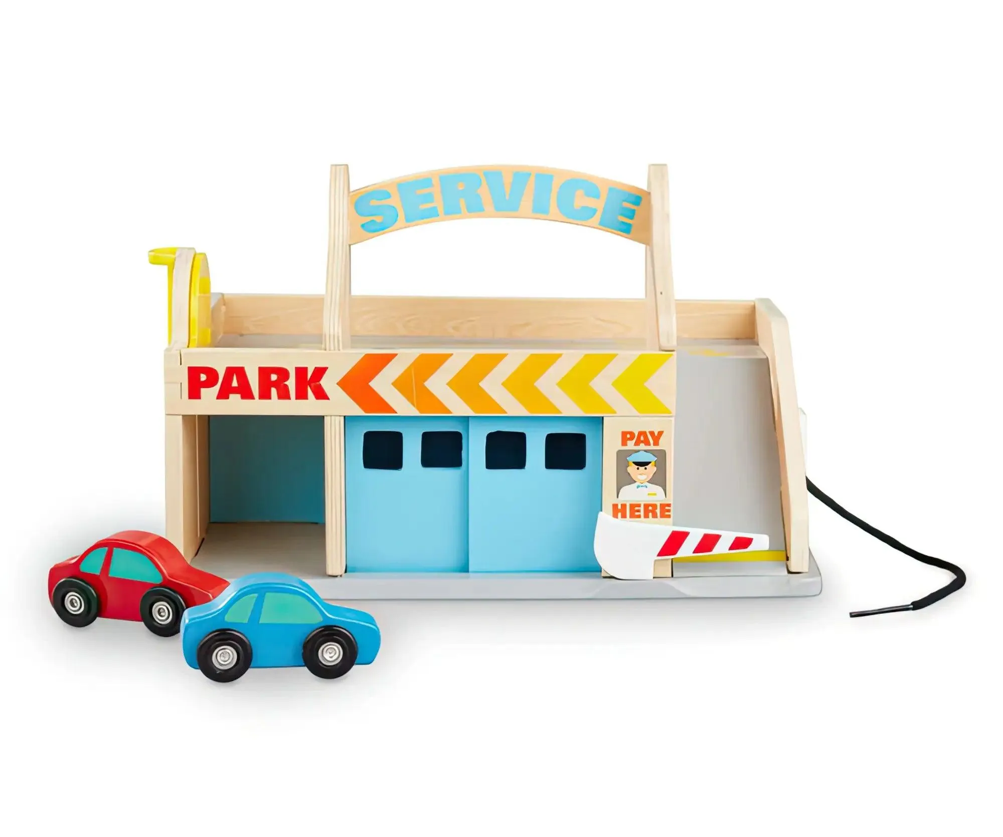 Melissa & Doug Service Station Parking Garage
