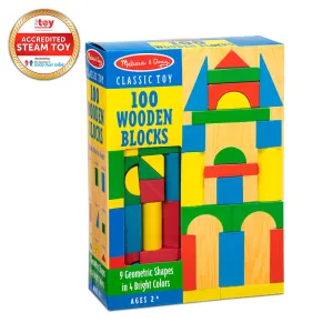 Melissa and Doug 100 Piece Wood Blocks Set