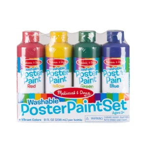 Melissa and Doug Washable Poster Paint 4-Pack