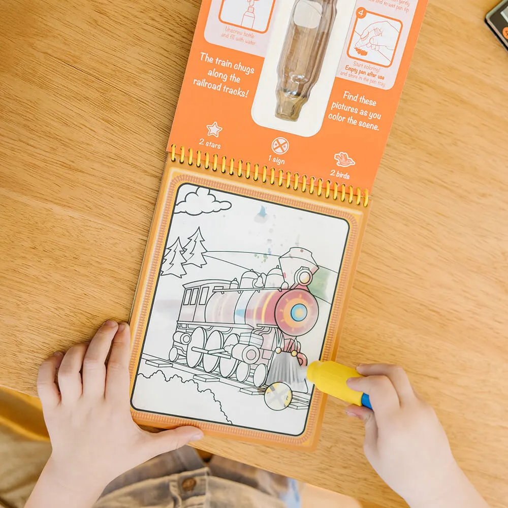 Melissa and Doug Water Wow! Vehicles Water-Reveal On the Go Travel Activity Pad
