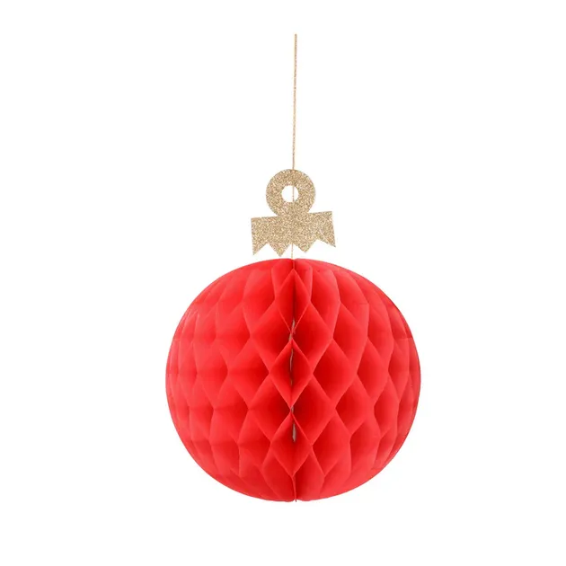 Meri Meri Christmas | Large Hanging Honeycomb Decorations (x 5)