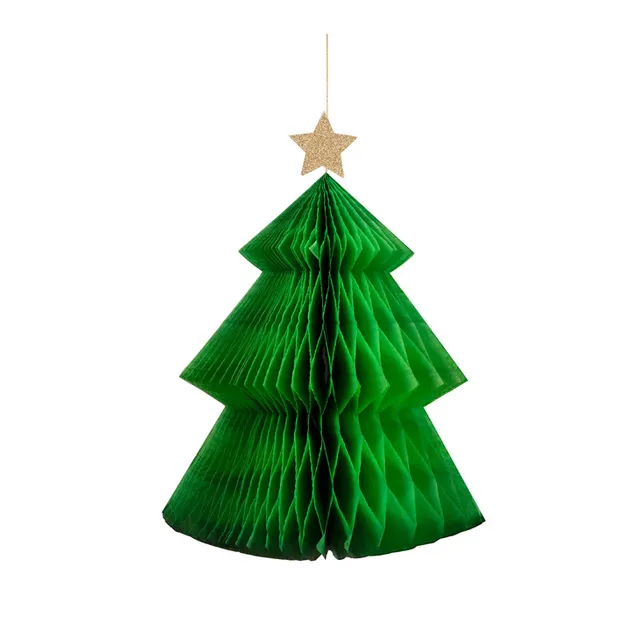 Meri Meri Christmas | Large Hanging Honeycomb Decorations (x 5)