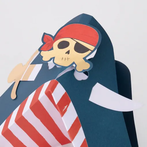 Meri Meri Party Hats | Blue Pirate 8 Pack