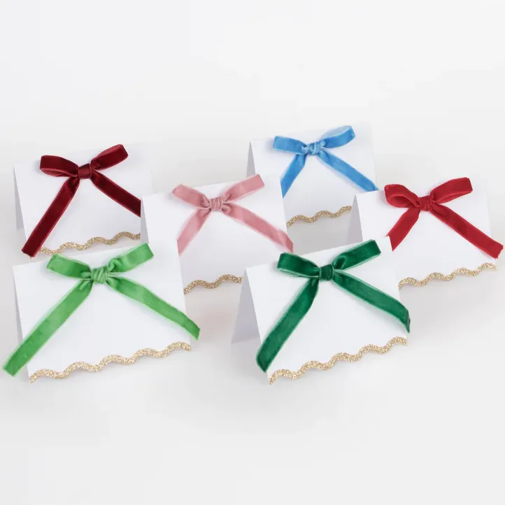 Meri Meri Place Cards | Velvet Bow (x 6)