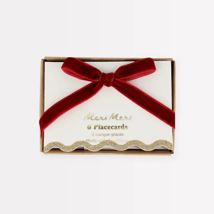 Meri Meri Place Cards | Velvet Bow (x 6)