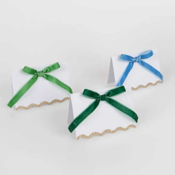 Meri Meri Place Cards | Velvet Bow (x 6)