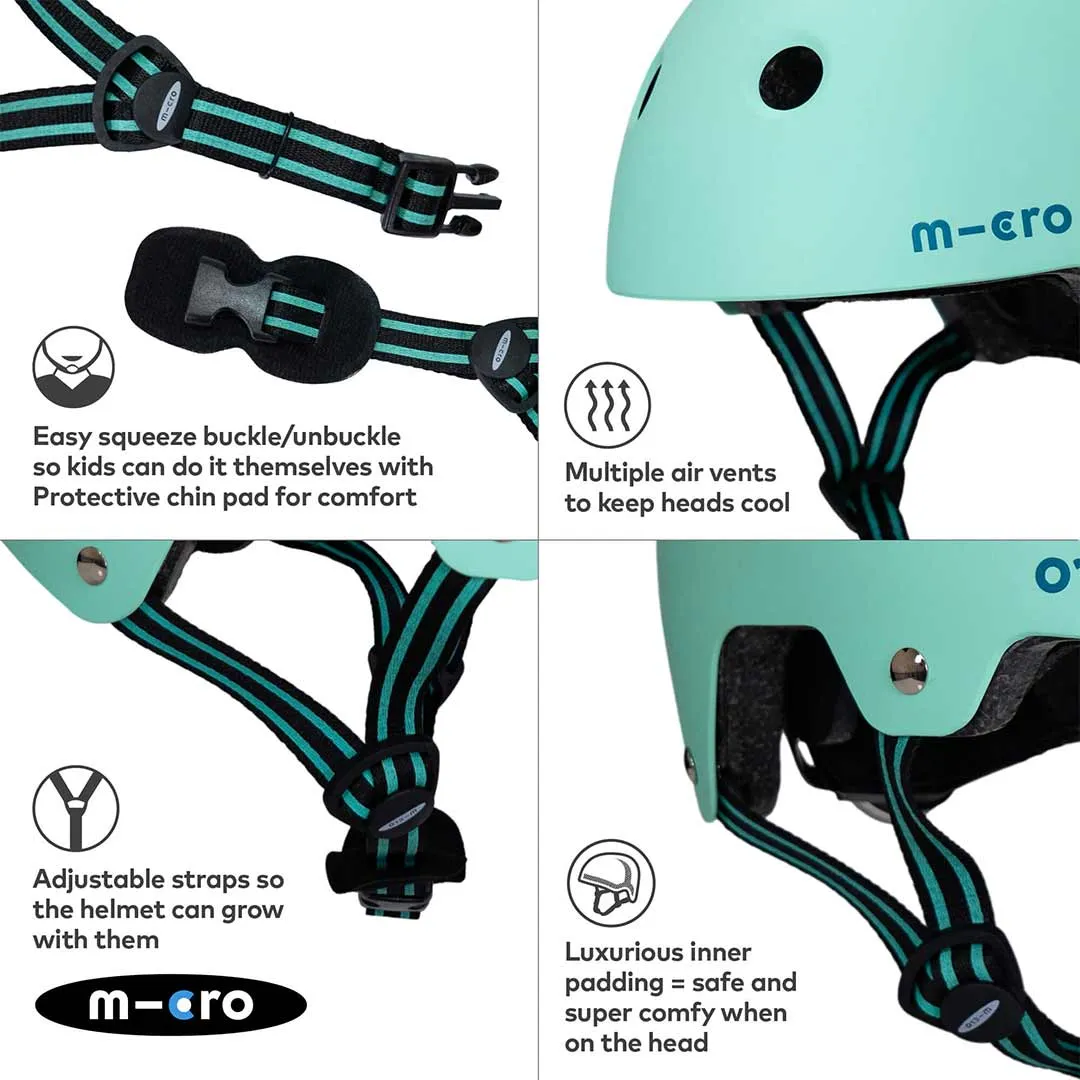 Micro Scooters Eco Matt Helmet - Mint