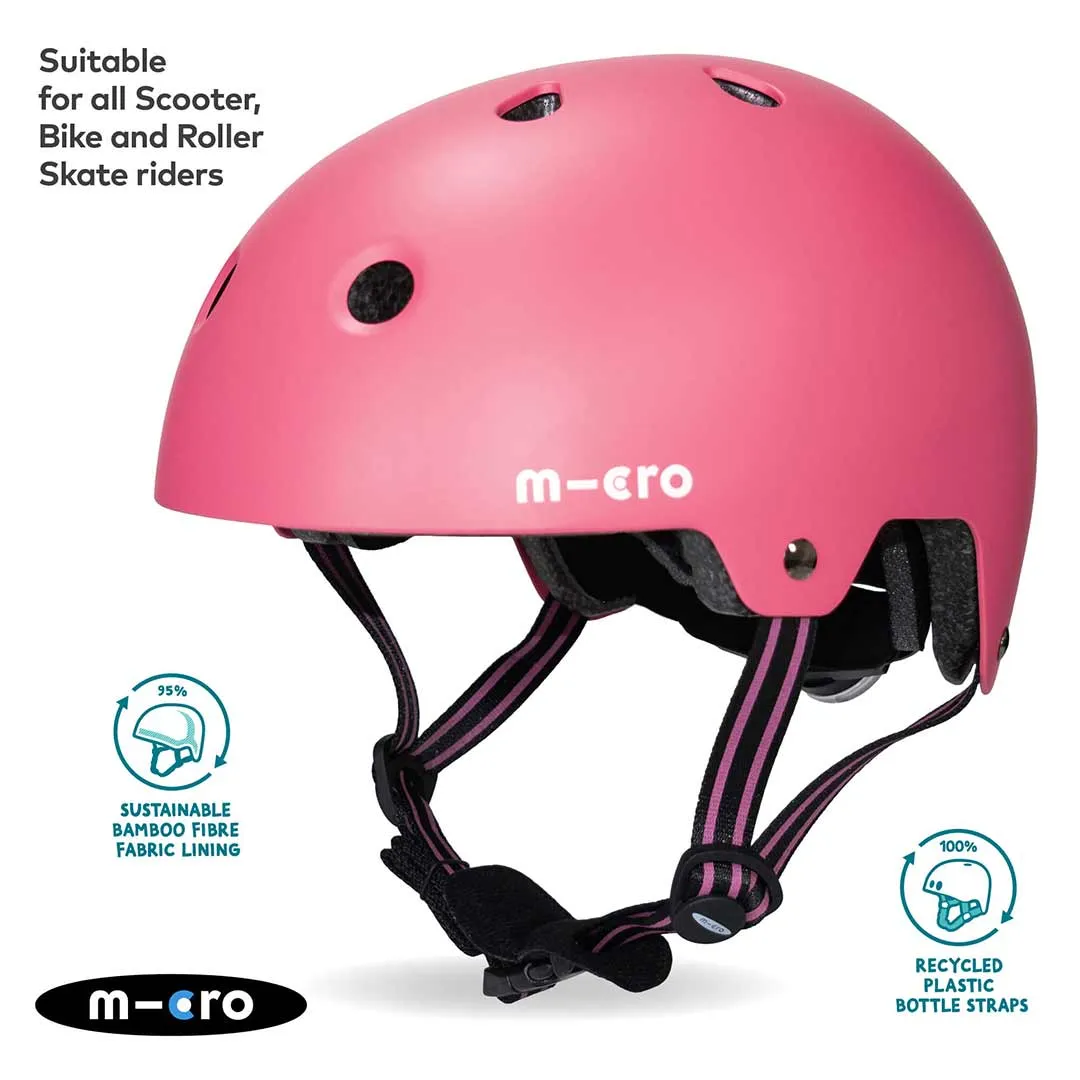 Micro Scooters Eco Matt Helmet - Pink