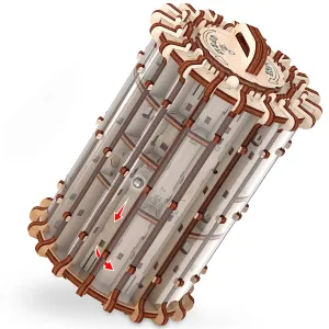 Mr.PLAYWOOD 3D Wooden Labyrinth STEM Puzzle - Cryptex Inspired