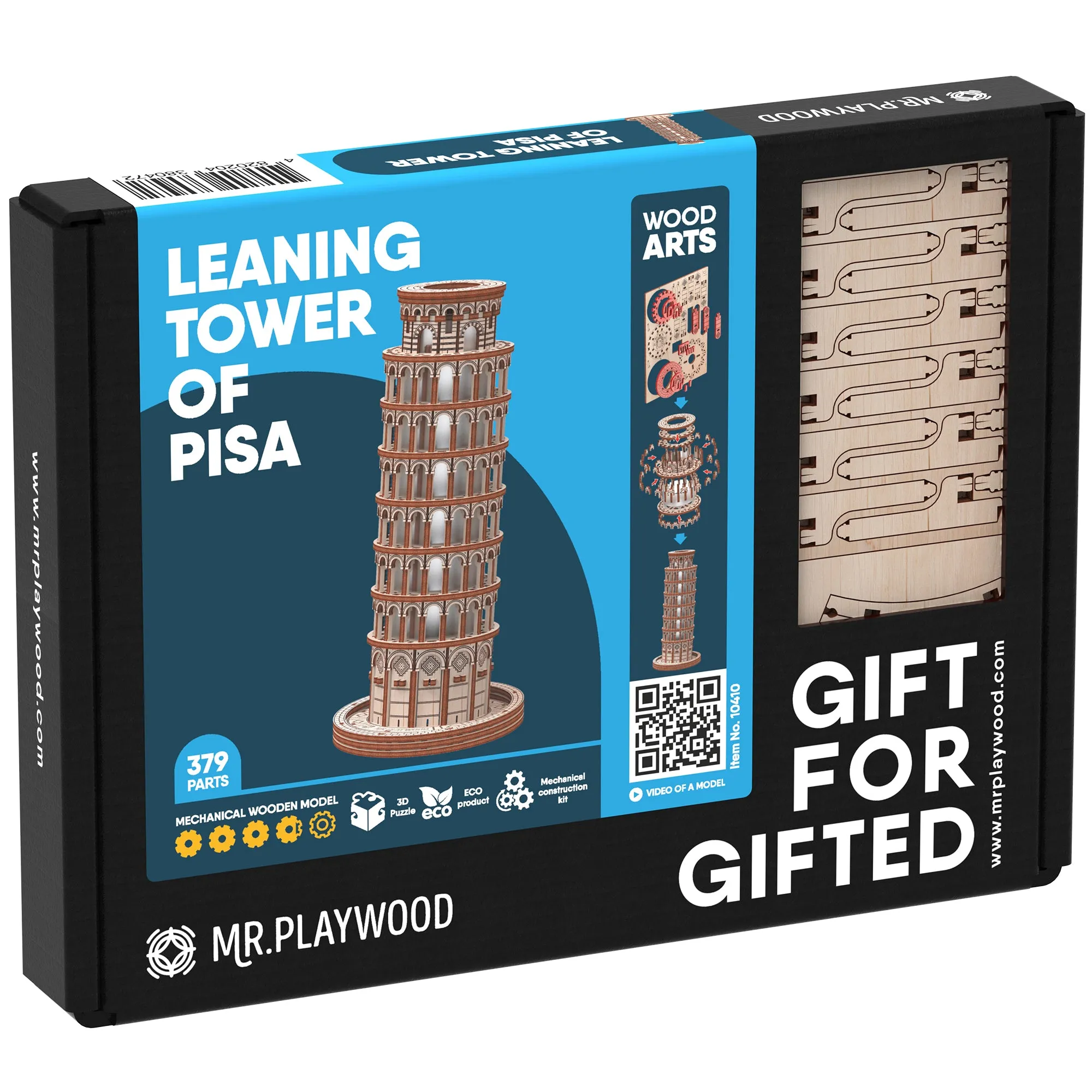 Mr.PLAYWOOD Leaning Tower of Pisa 3D Wooden STEM Puzzle Model