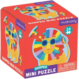 Mud Puppy 24 Piece Shaped Mini Puzzle Rainbow Lion