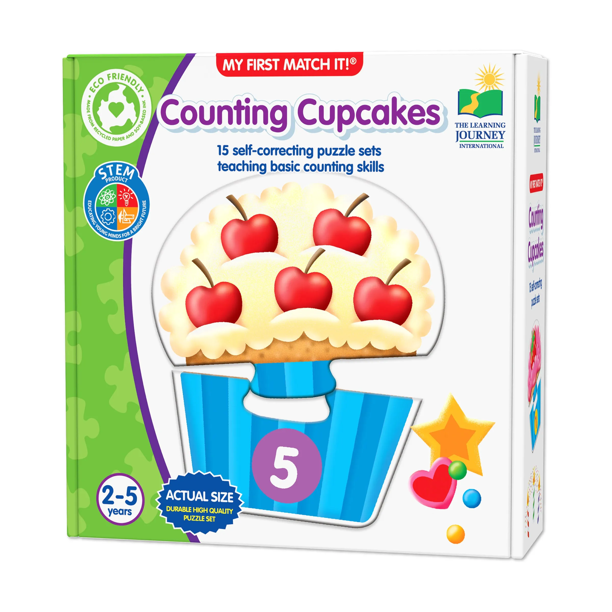 My First Match It! Counting Cupcakes - Early Math Learning Puzzle