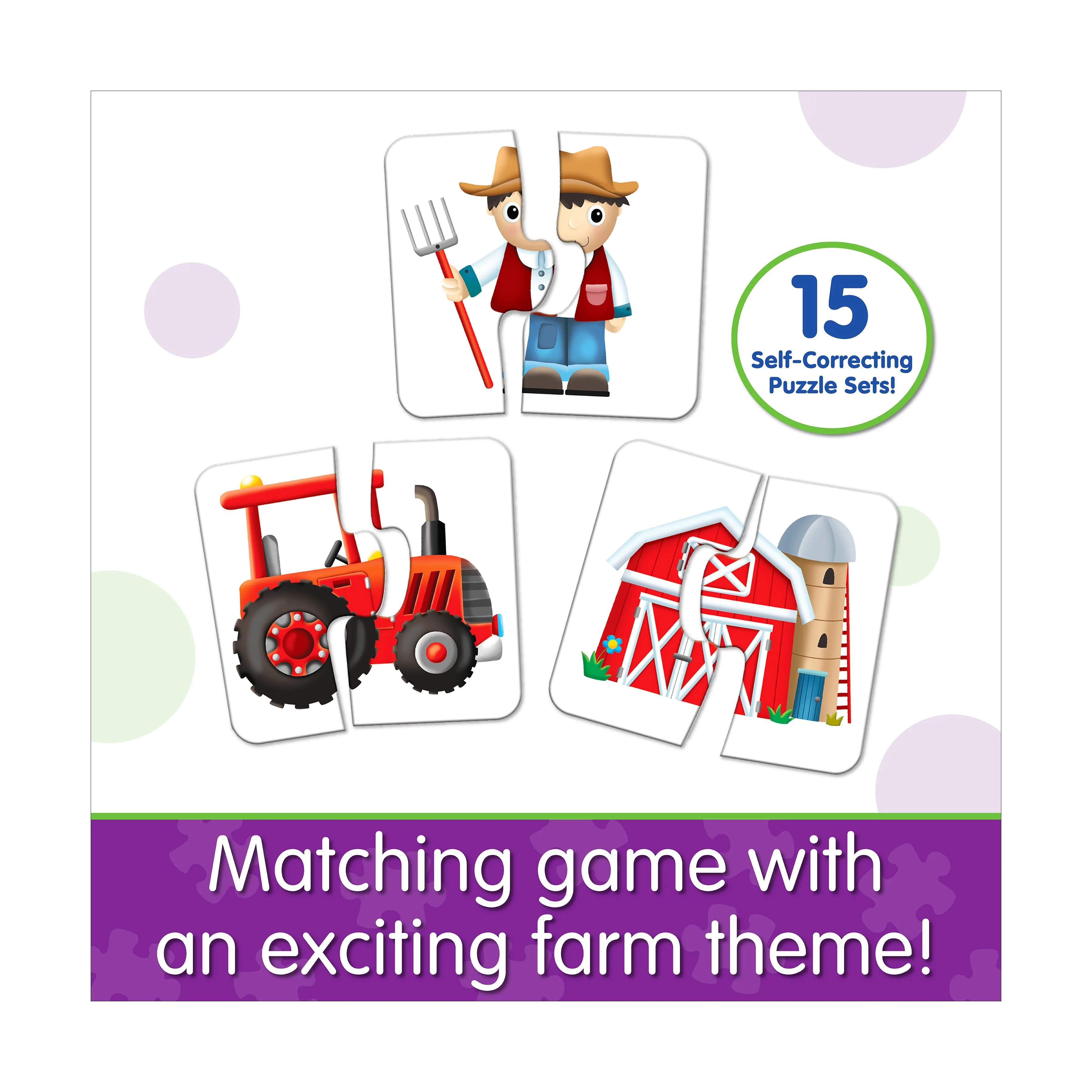 My First Match It! - On the Farm - Educational Puzzle Set