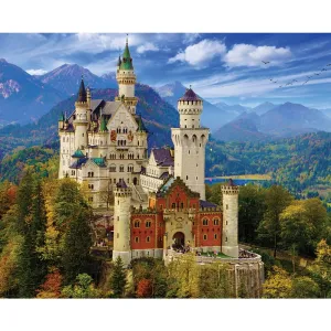 Neuschwanstein Castle Enchanting Scenery Jigsaw Puzzle - 1000 pc