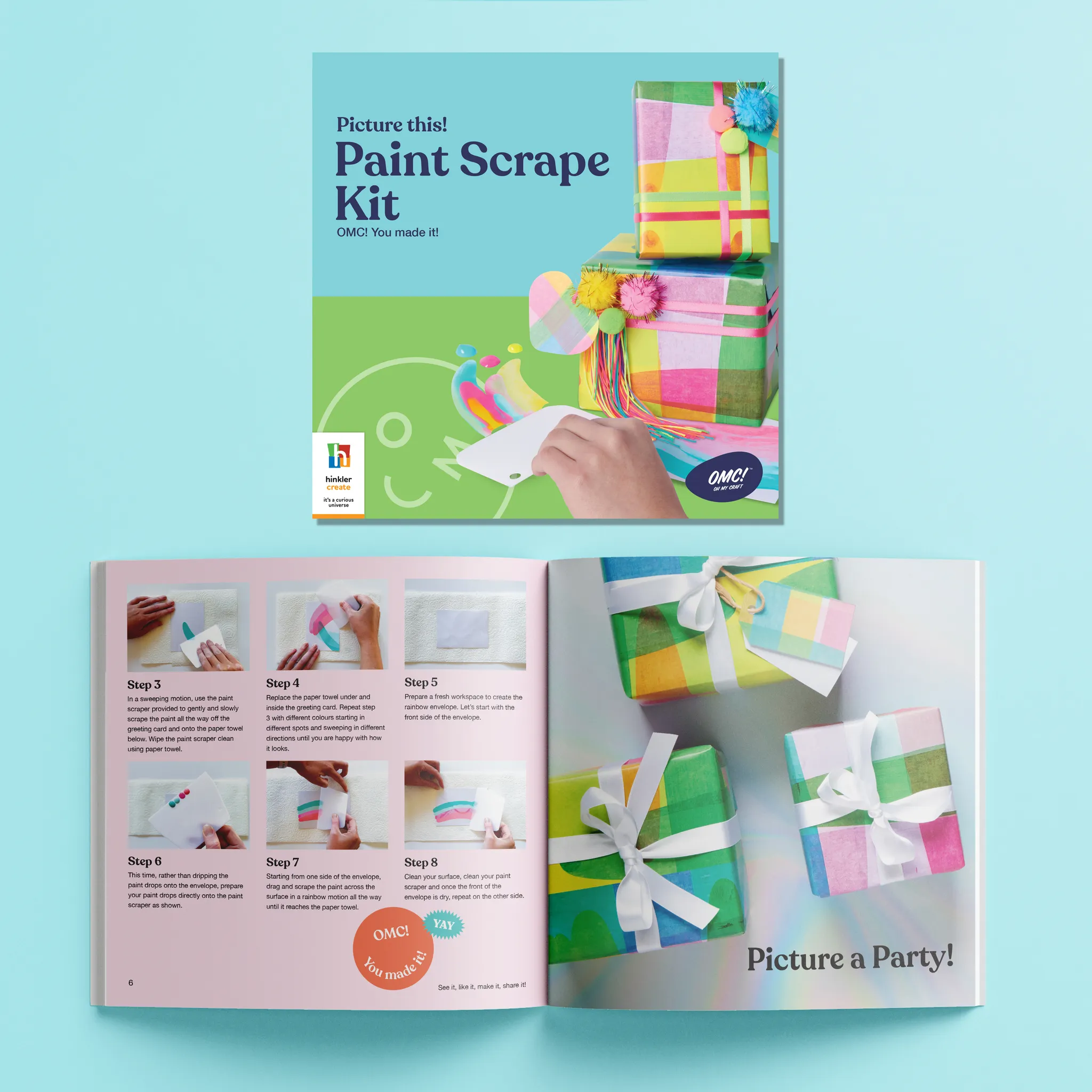 Omc! Picture This Paint Scrape Art Kit