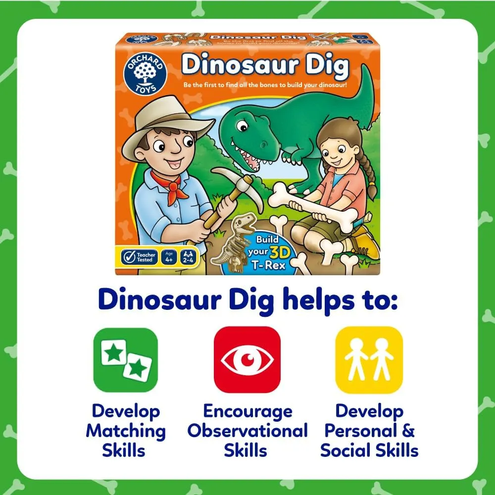 Orchard Toys 124 Dinosaur Digk Wise - Kids Toys