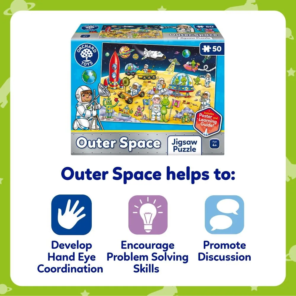 Orchard Toys 304 50P Outer Space Wise - Kids Toys