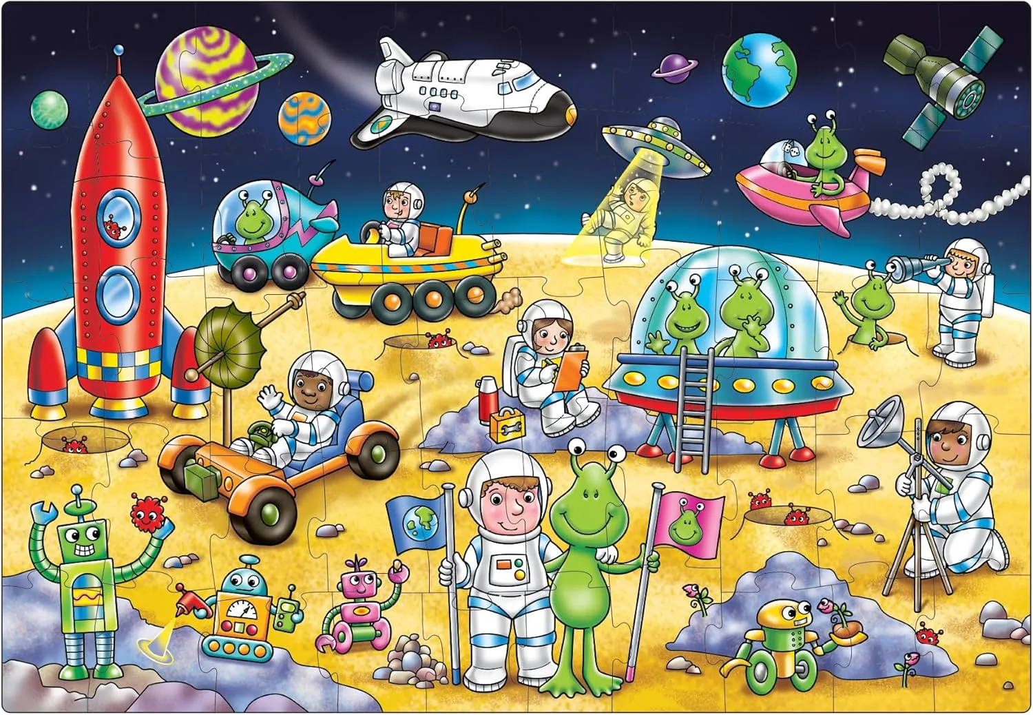 Orchard Toys 304 50P Outer Space Wise - Kids Toys