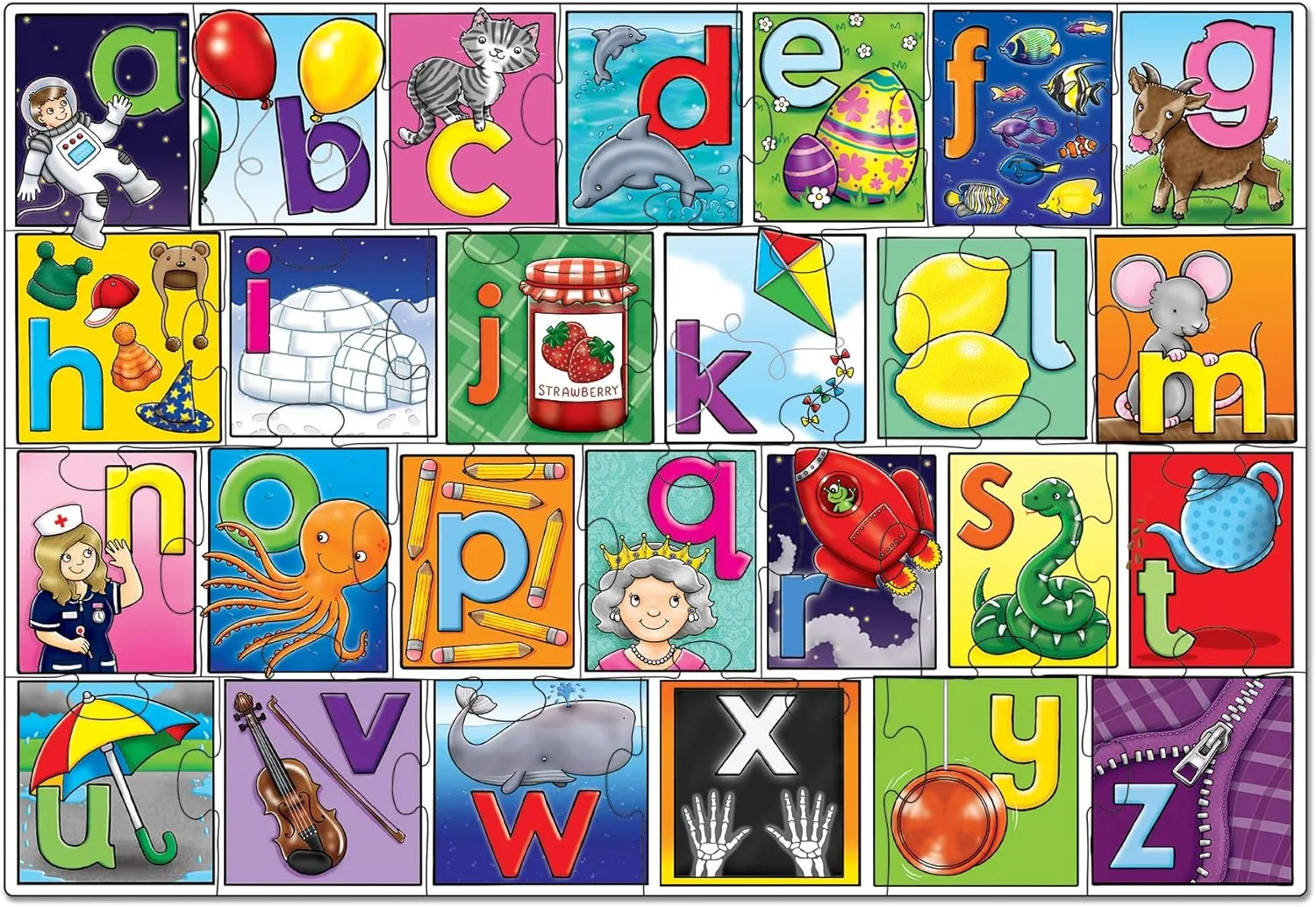Orchard Toys 305 26P Giant Alphabet Wise - Kids Toys