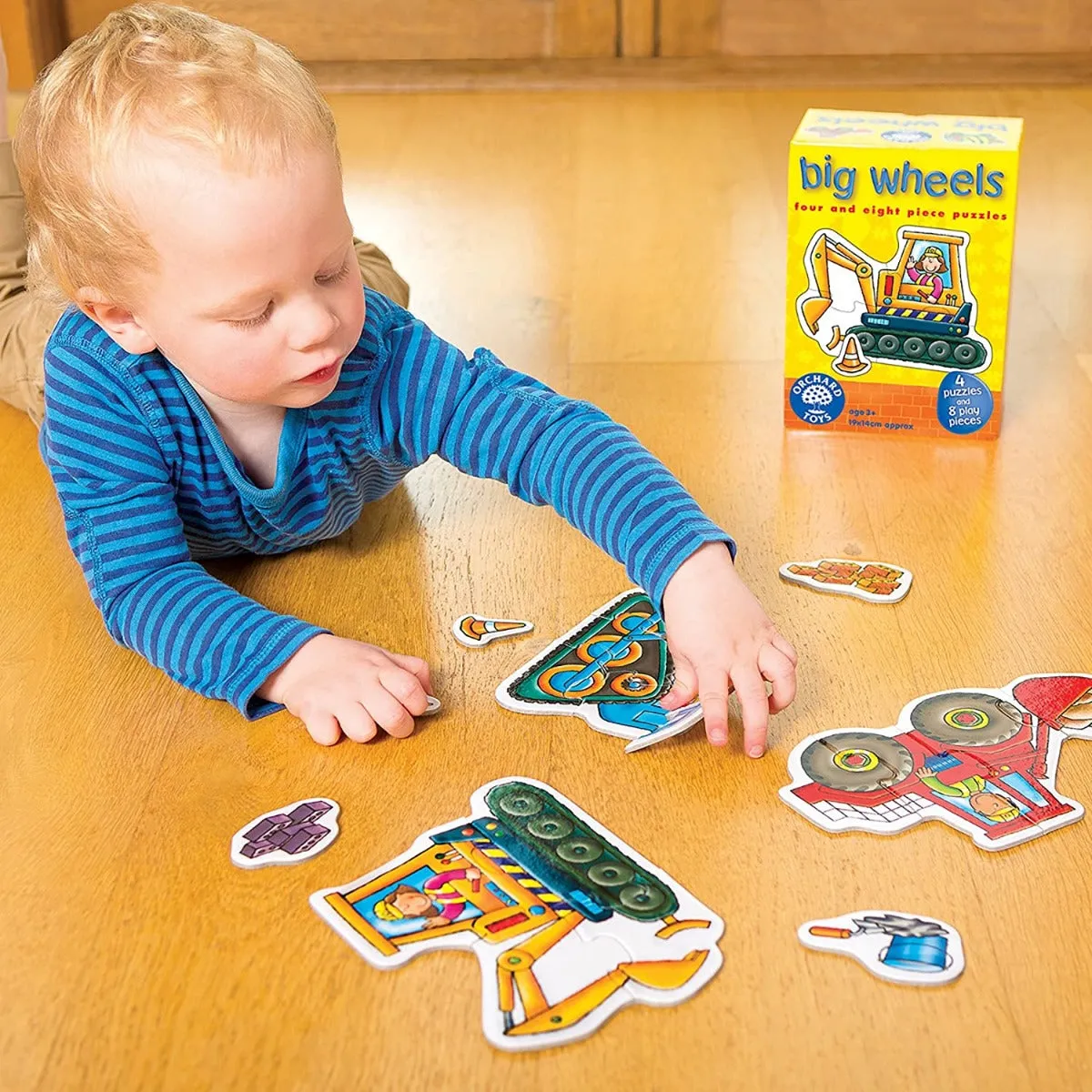 Orchard Toys First Puzzle - Big Wheels Jigsaw Puzzle Wise - Kids Toys