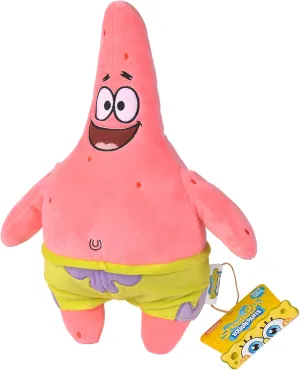 Patrick Star Plush - 35 cm Soft Toy with Recycled Filling, Ideal for Ages 0 