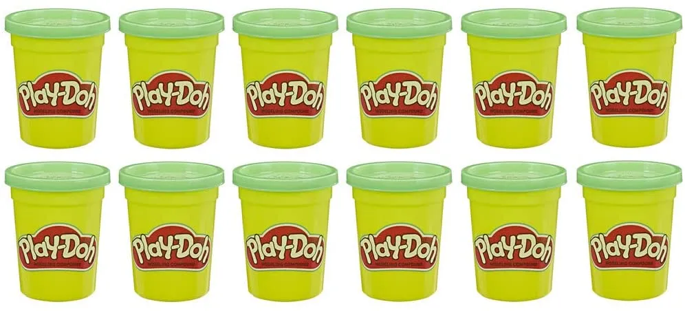 Play-Doh Bulk 12-Pack of Green Non-Toxic Modeling Compound, 4-Ounce Cans