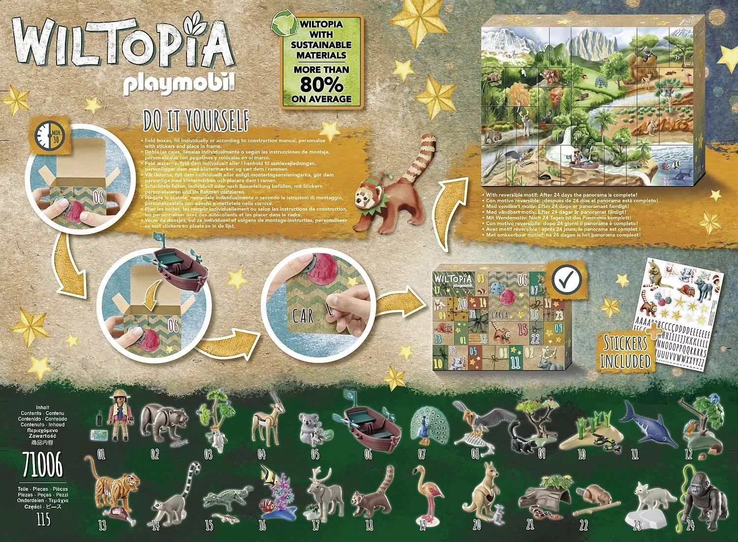 Playmobil 71006 Advent Calendar-Animal around the world Wise - Kids Toys