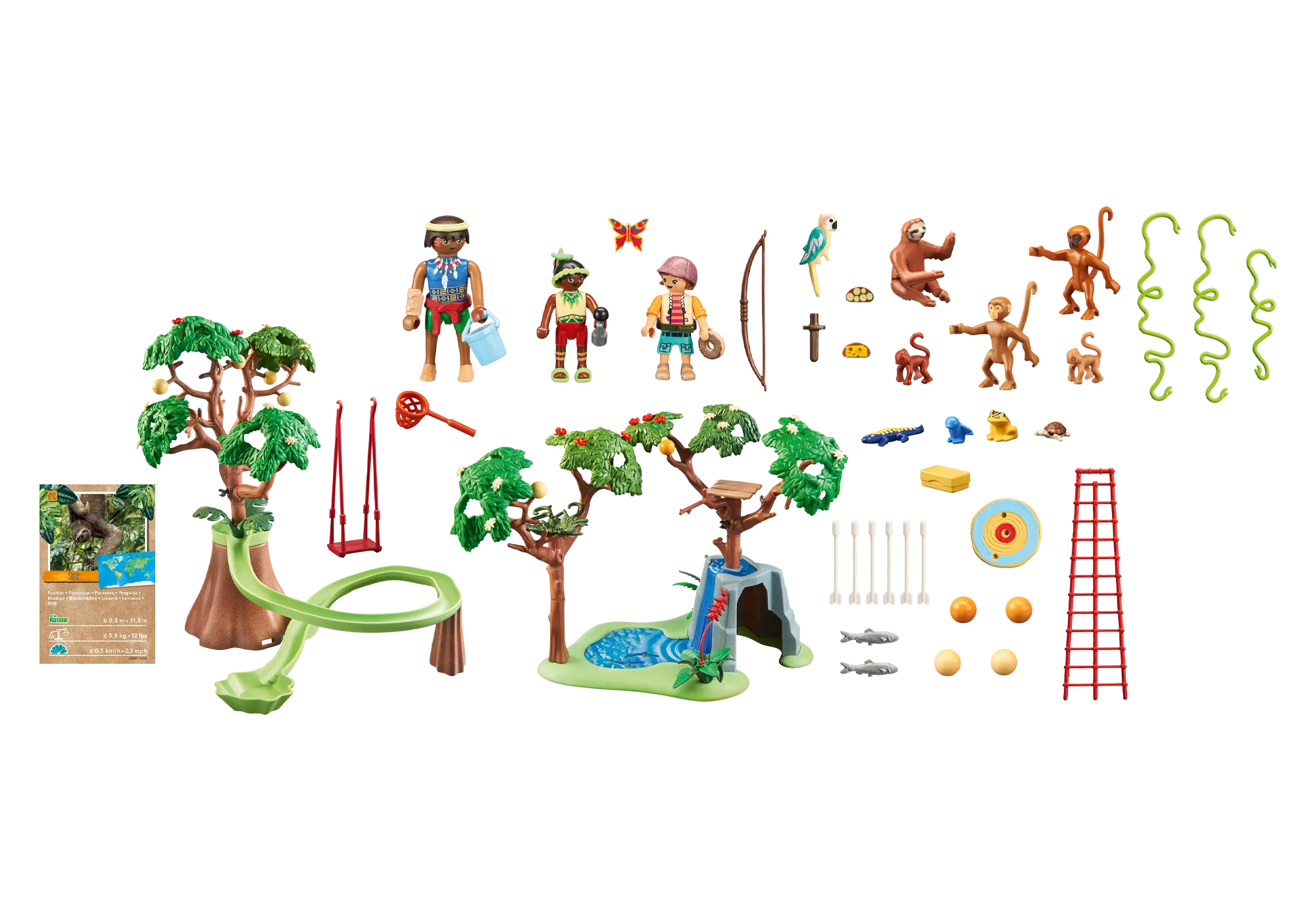 Playmobil 71142 Wiltopia- Tropical Jungle Playground Wise - Kids Toys