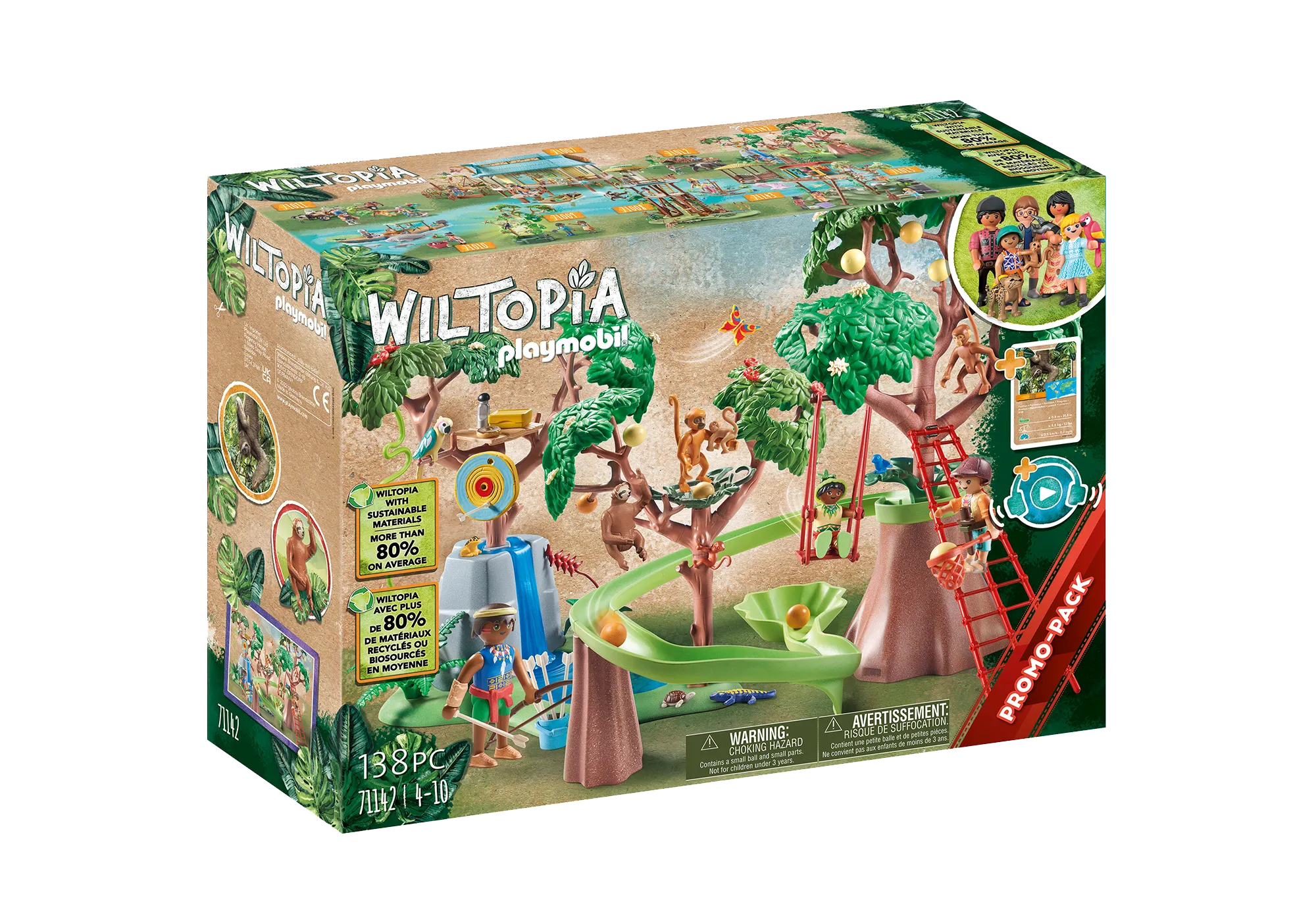 Playmobil 71142 Wiltopia- Tropical Jungle Playground Wise - Kids Toys