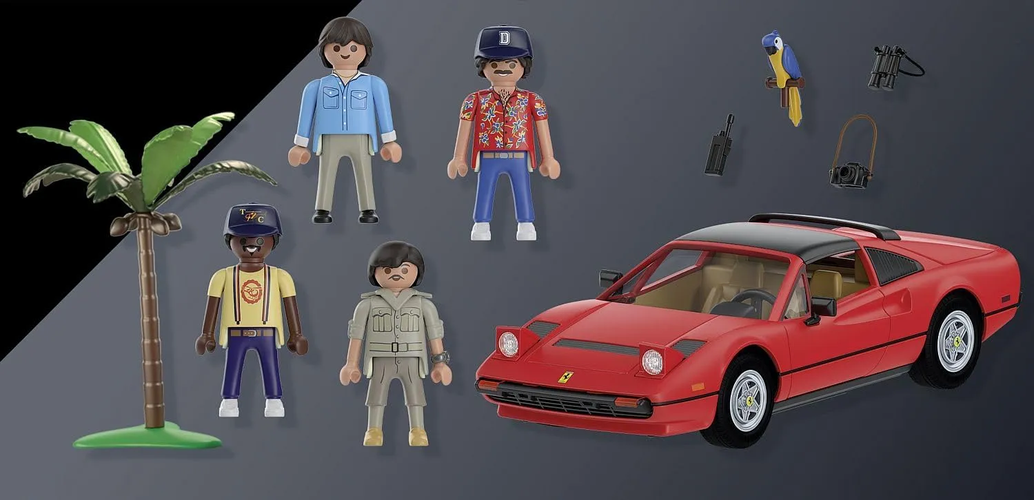 PLAYMOBIL 71343 Classic Car-Magnum p.i. Ferrari 308 Wise - Kids Toys