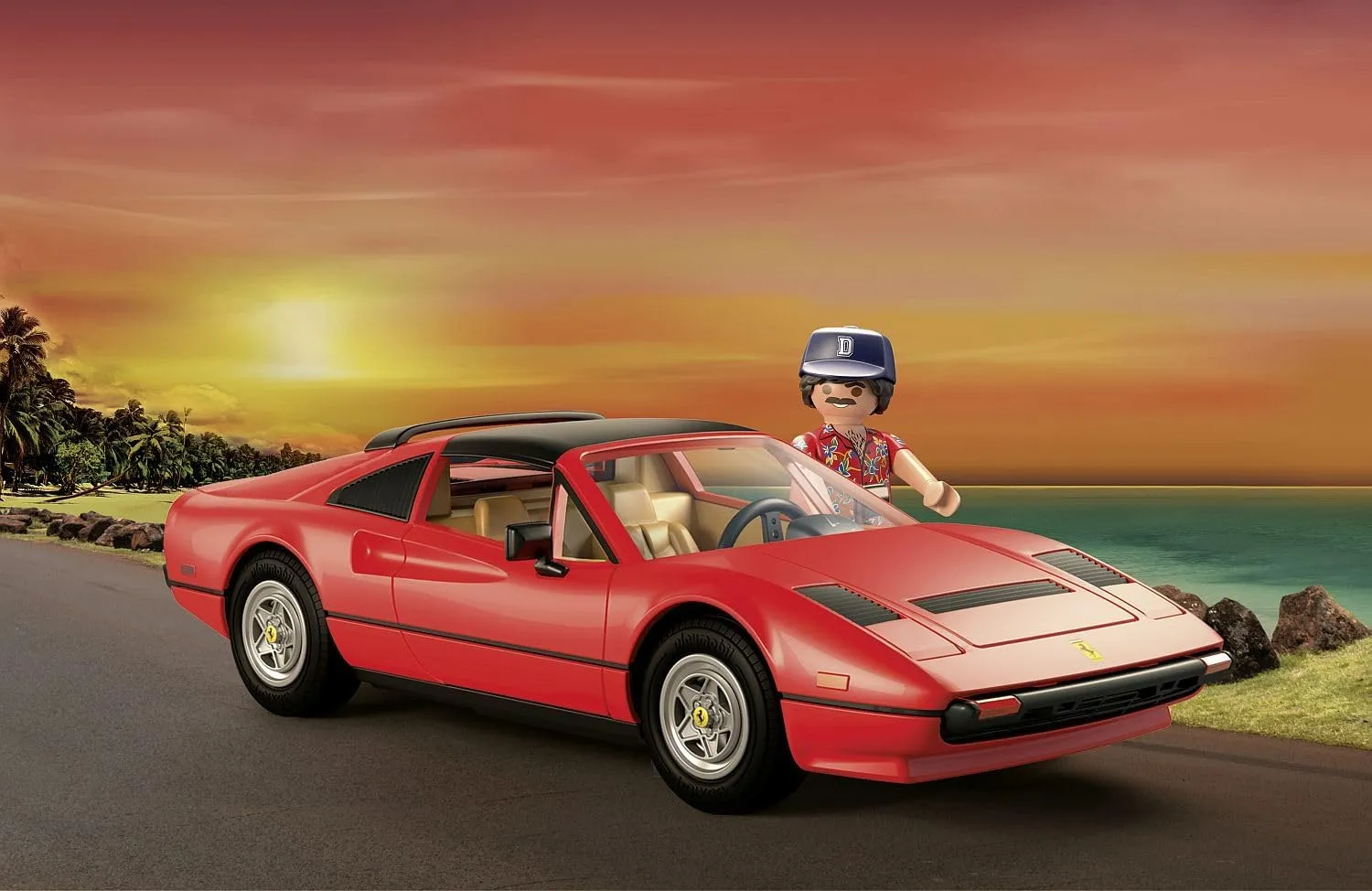 PLAYMOBIL 71343 Classic Car-Magnum p.i. Ferrari 308 Wise - Kids Toys