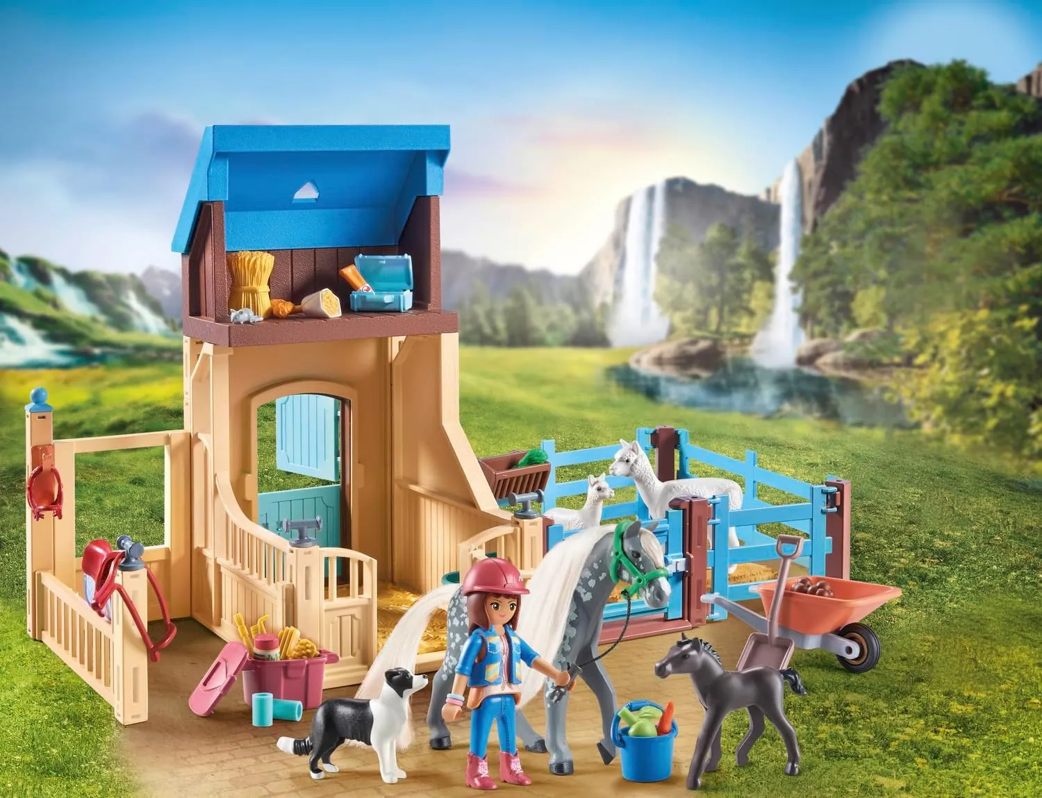 Playmobil 71353 Horses of Waterfall Amelia & Whisper with Horse box Wise - Kids Toys
