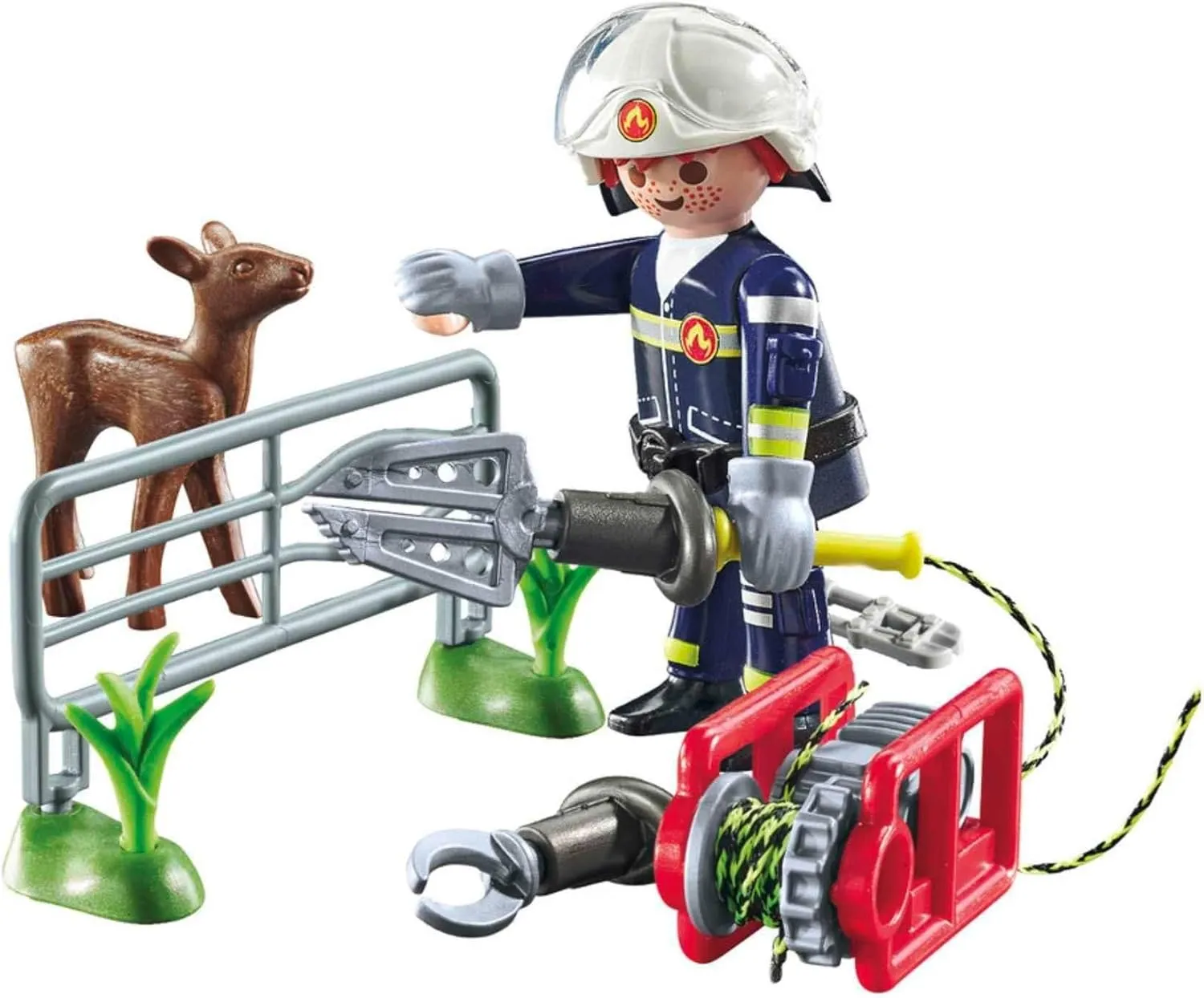 Playmobil 71467 Fire Firefighters Animal Rescue Wise - Kids Toys