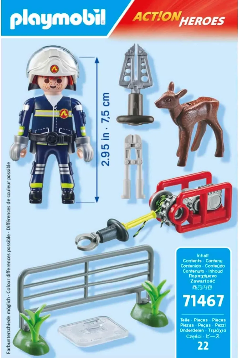 Playmobil 71467 Fire Firefighters Animal Rescue Wise - Kids Toys