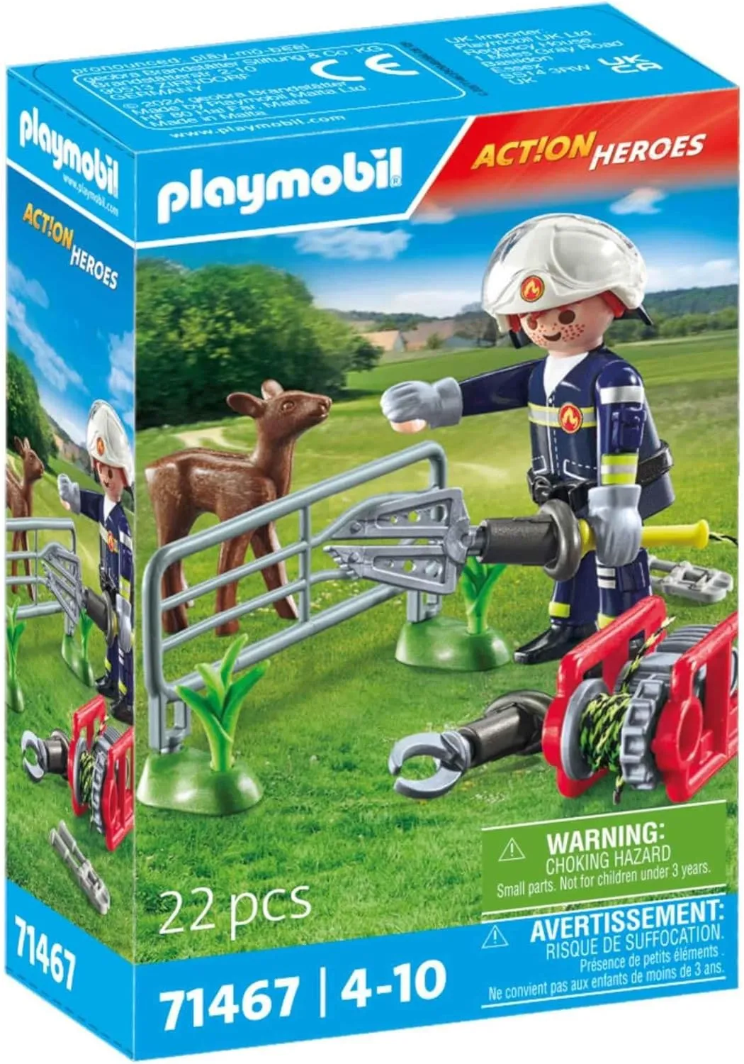 Playmobil 71467 Fire Firefighters Animal Rescue Wise - Kids Toys