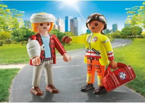 Playmobil 71506 Duo Pack Paramedic with Patient Wise - Kids Toys