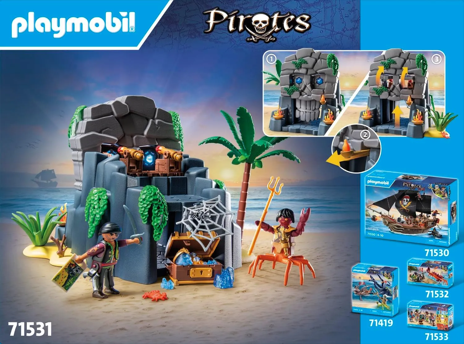 Playmobil 71531 Pirates Skull Island Wise - Kids Toys