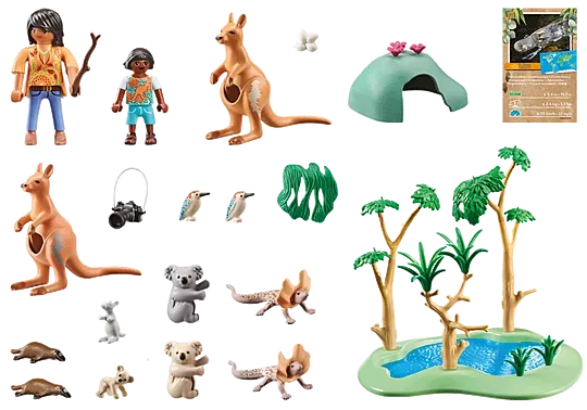 Playmobil 71624 Wiltopia Aust-Australian wildlife Wise - Kids Toys