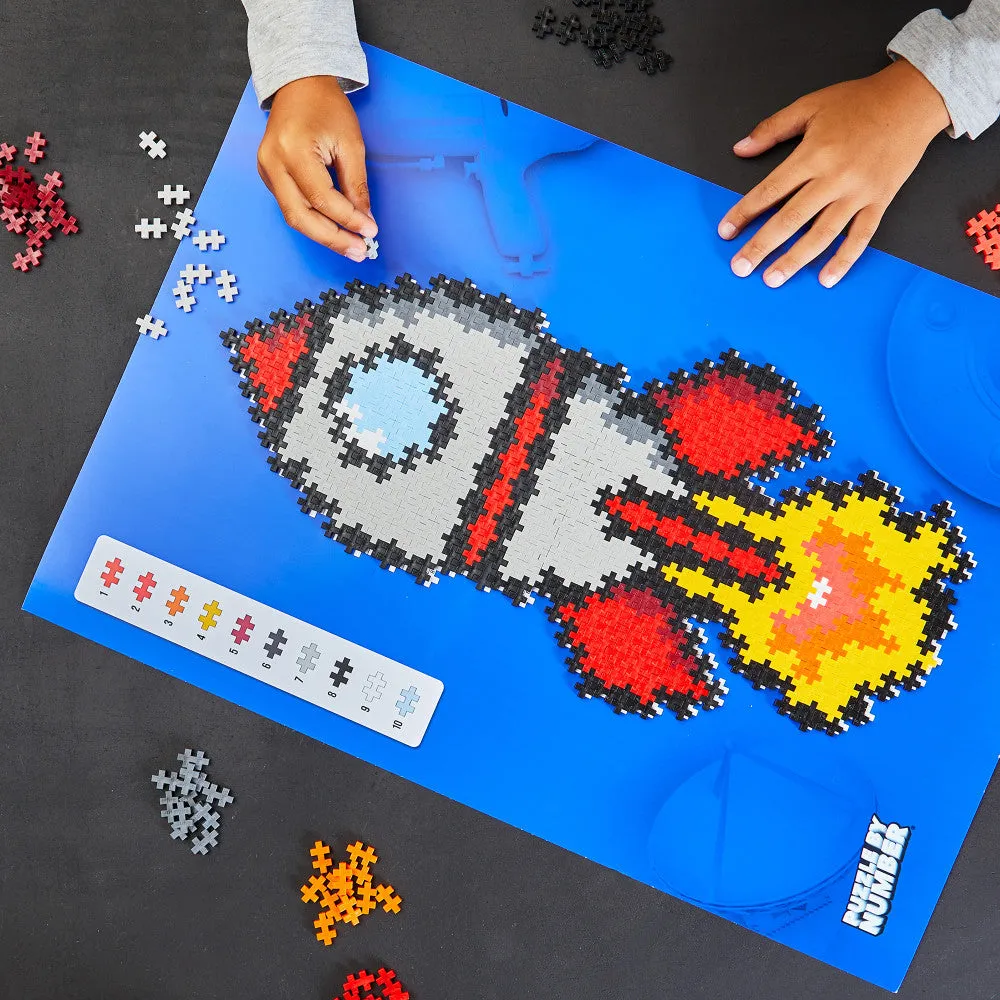 Plus-Plus Puzzle by Number Rocket - 500 Piece Creative Set for Kids Ages 5 